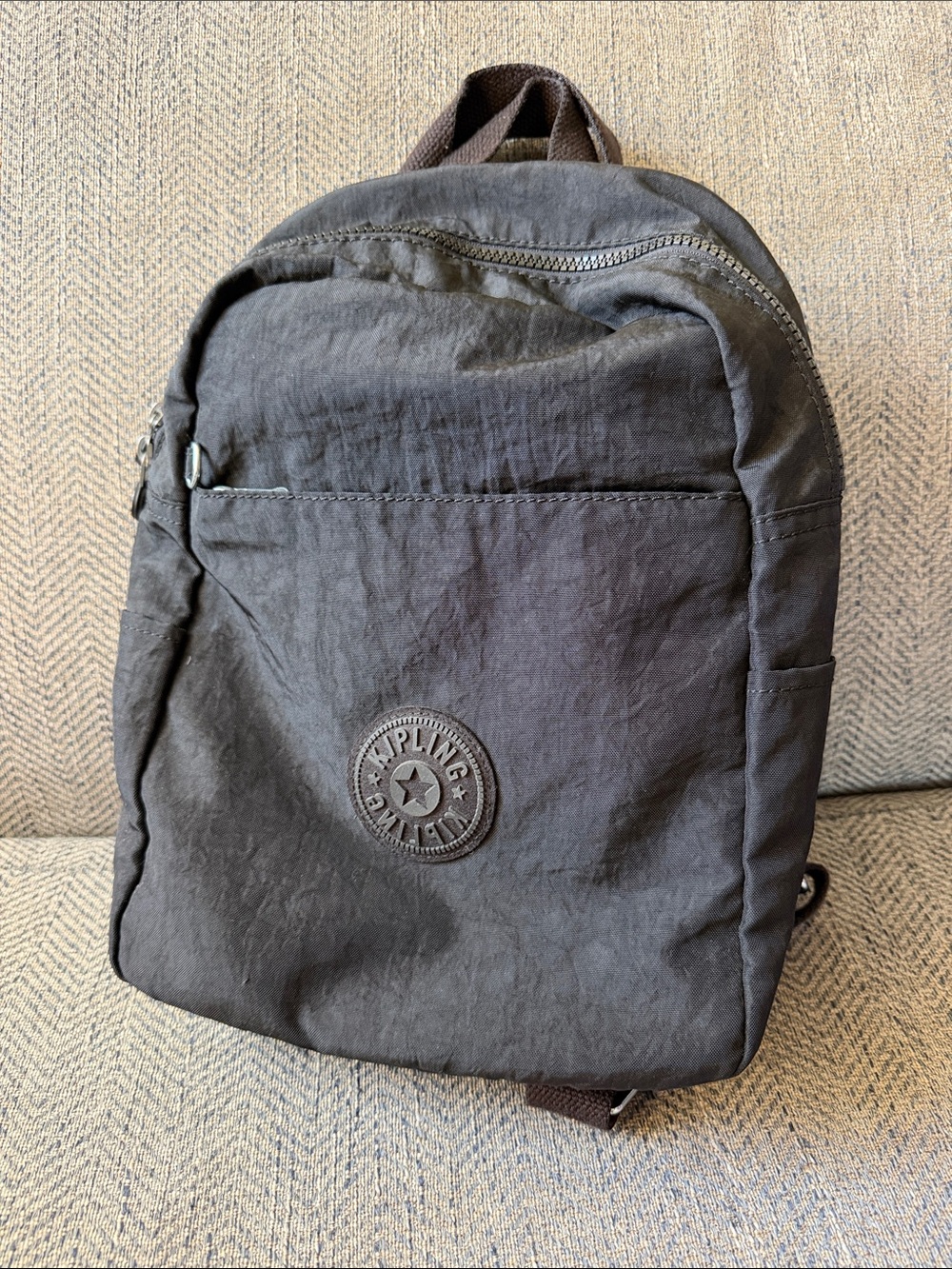 Kipling Black Nylon Mini Backpack